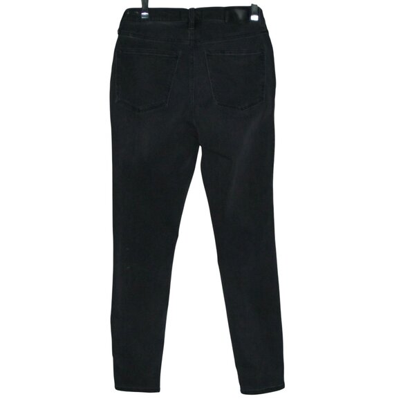 Madewell Roadtripper Jeans Womens 28 Dark Gray Black Ankle Mid Rise Skinny MB385 - Picture 7 of 14